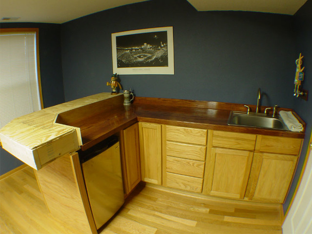 The Countertop is Done.  Next, bar top and plumbing.