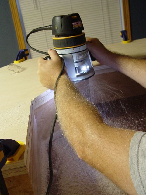 Routing out the inside corner