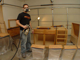 House - Spraying Lacquer