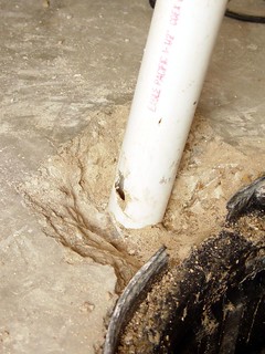 House - The hole I put in my Sump Pump PVC