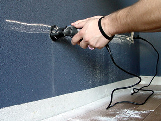 Cutting some drywall