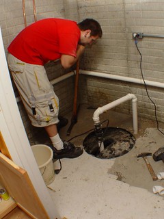 House - See all that water?  I just put that ice pick right through the PVC - The photo doesn't do the am...