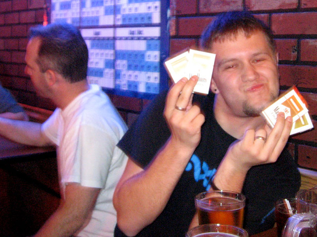 Throwin up all Rikki's cigarettes