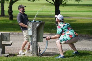 Gettin a nice drink of water