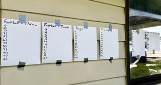 The contest that these dudes use to determine the draft order for their fantasy football league.