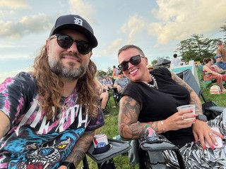 Chillin in this park, watching a chill concert