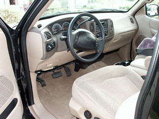 Before Interior - Ugly Browns, Bad Seats, Bad Steering Wheel