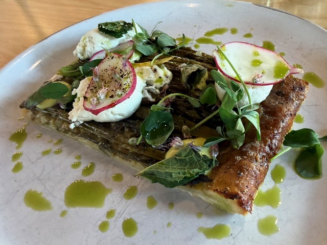This surprise asparagus cake was very tasty