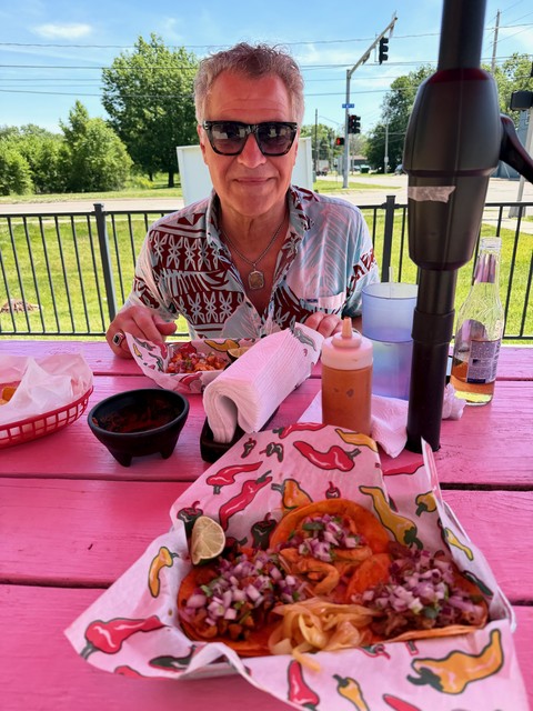 Taco lunch with dad