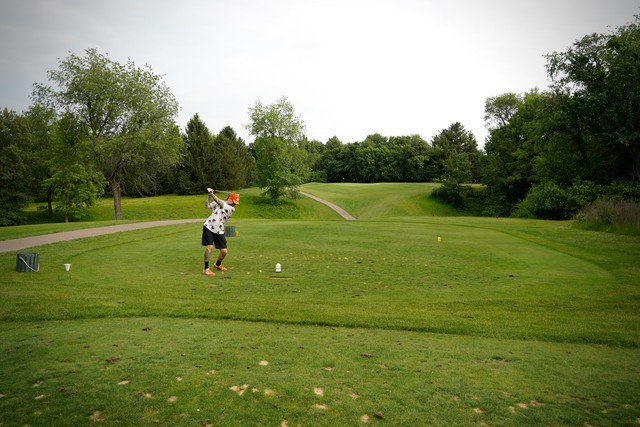 Snuck over to play hole #15 for Grandma