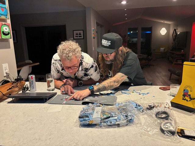 Playing legos