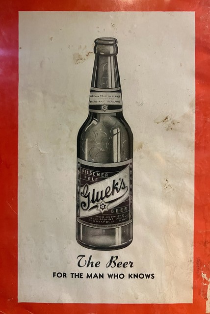 Gluek's. The beer for the man who knows.