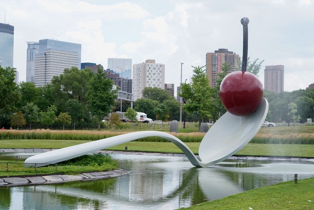 That cherry on a spoon is also a fountain. i had no idea.