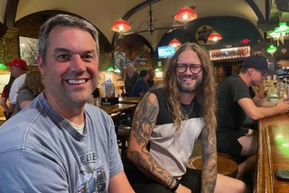 Josh happened to be in the cities, so we met up for a couple beers at Gluek's.