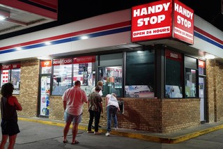 Stoppin for some frozen pizza n stuff