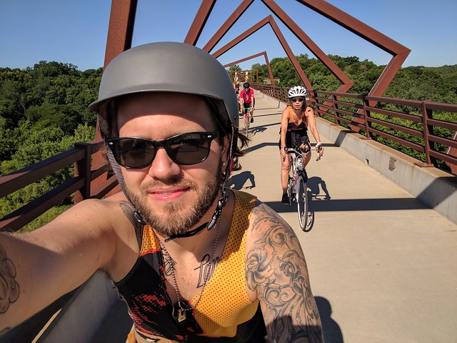 Ridin over that bridge with our folks