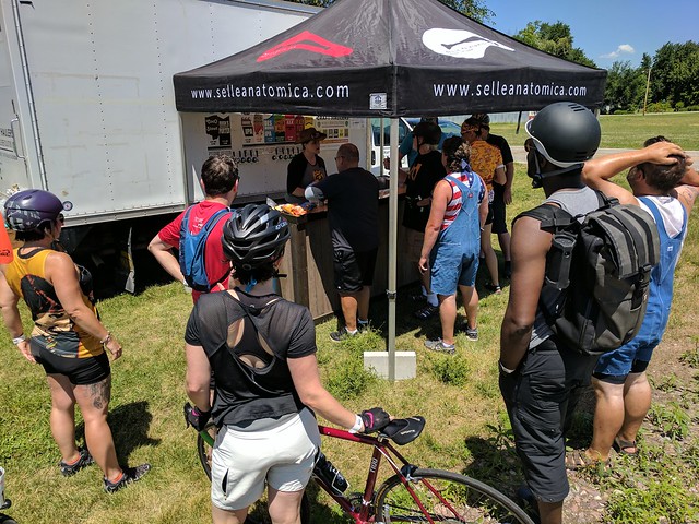 Pit stop at the Crafthaulers beer truck in Sheldahl