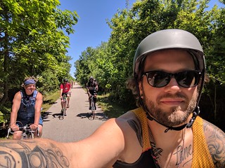 Biking - Bikin into Ankeny from Slater