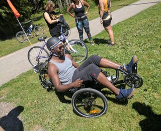 Biking - Yusuf tryin out the catrike