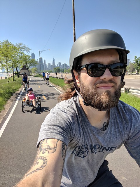 We had to finish the ride on the trail... which was fine