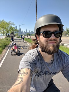 Biking - We had to finish the ride on the trail... which was fine