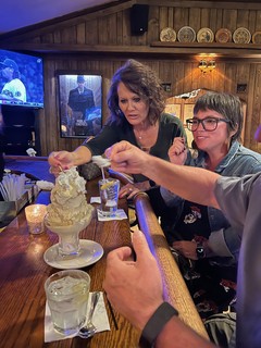 This place was apparently known for their grasshopper drinks. They were out, but offered us a Bra...