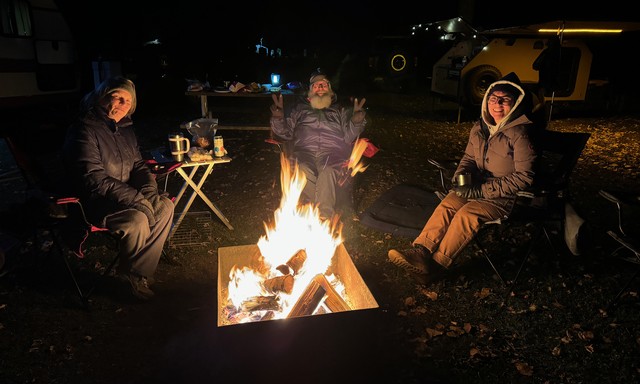 Hangin around the fire