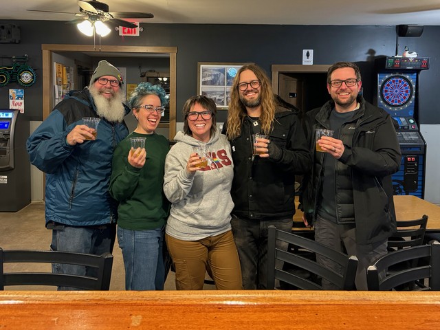 Stopped up to the townie bar to warm up, and for a drink before bed