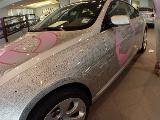 Driver Signatures on the BMW 645 Coupe