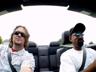 Nehru and I in the BMW 645i