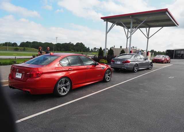 Bout to ride around the track in these M5s