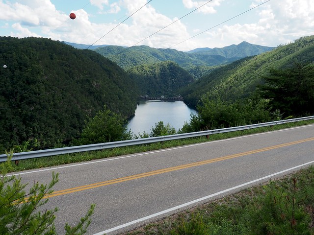 The dam at Calderwood Lake