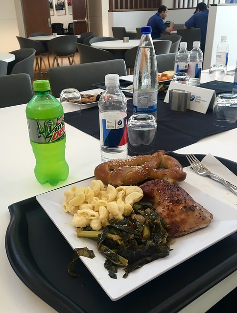 Southern food meets German  food at the BMW Performance Center.