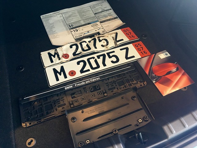 My euro plates made it home