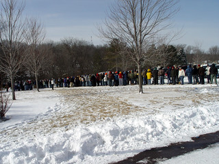 Bock Fest - Line at Bockfest (from the Target parking lot)