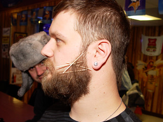 I can get 4 toothpicks in my beard