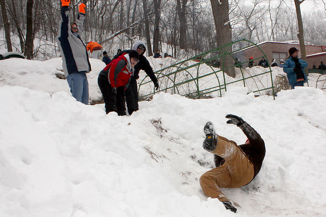 Craig Taking a spill