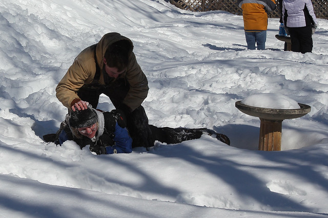 Let me just push your face in the snow here