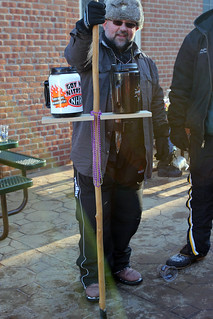 Another innovative Bock Fest beer holder