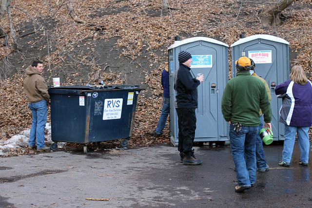 Chuck doesn't need no urinals