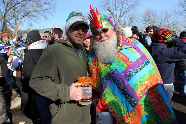 This dude had quite an outfit