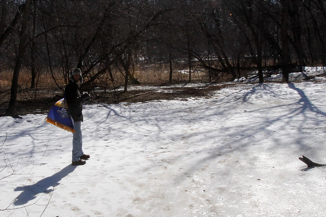 Walking to the river