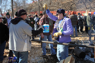 Jeff getting his beer caramelized