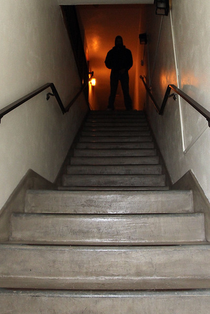 The man in the staircase