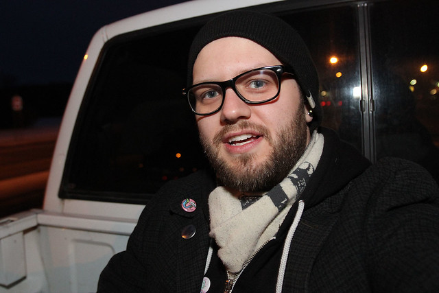 Ridin in the back of Josh's truck