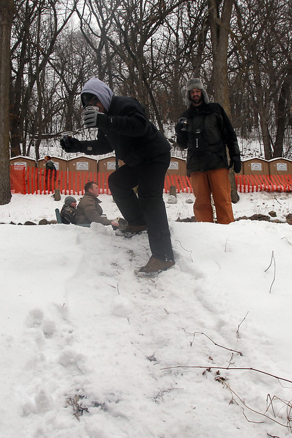 Photo 1/4: I think I'll just slide down this hill on my feet