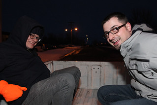 Ridin in the back of pickup trucks