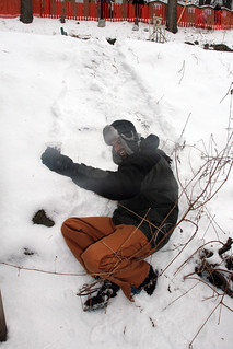Sleddin down to our fort