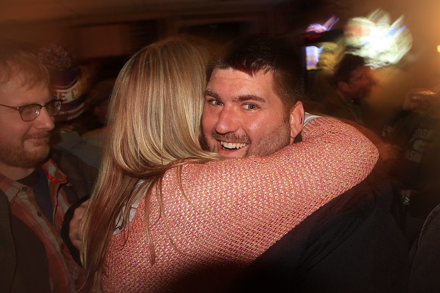 Gettin hugs from this random nice woman