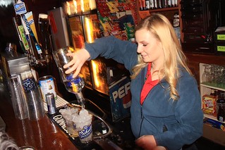 Gettin drinks from Marina!